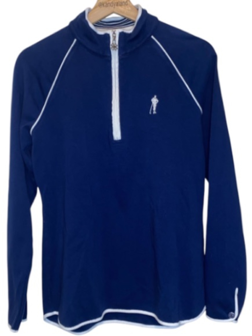 CLOVER By Bobby Jones Women’s Golf Quarter Zip Pullover in Navy